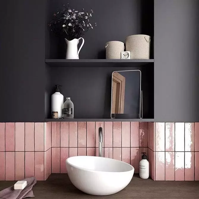 Best उत्तम आन्तरिक शैली बाथरूमको लागि, जसले प्रासंगिकता गुमाउँदैन 2323_19