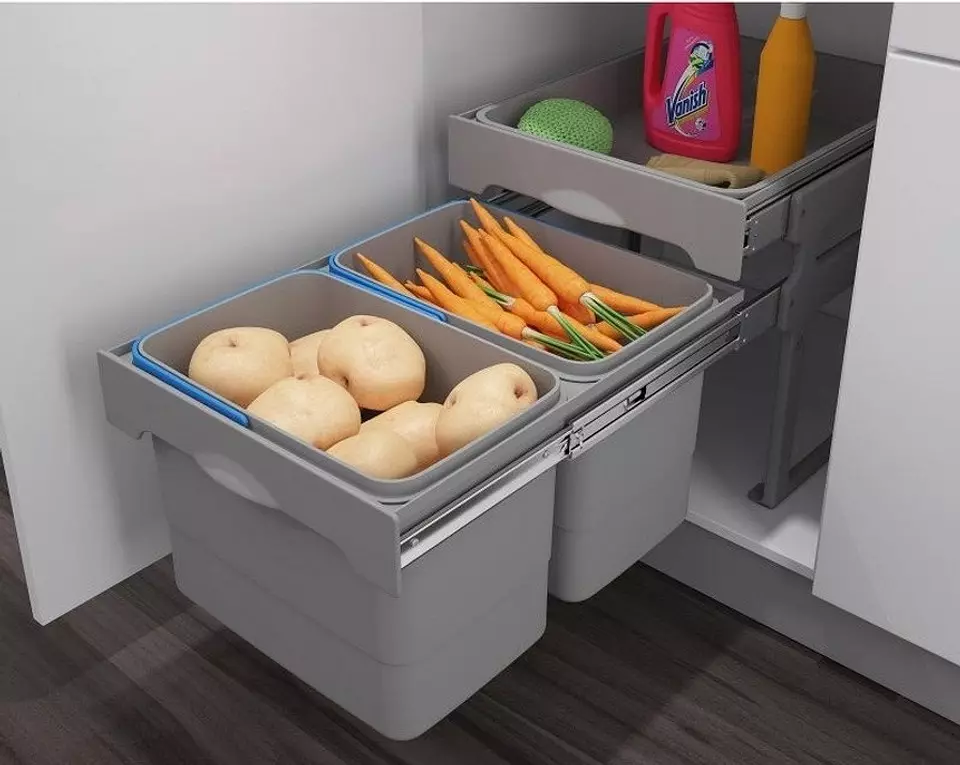 8 ideer for lagring av grønnsaker og frukt (hvis det ikke er nok plass i kjøleskapet) 23597_16
