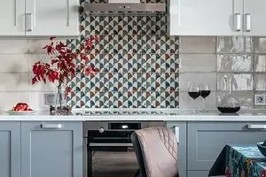 Beautiful and practical tile on the kitchen (50 photos) 2395_1