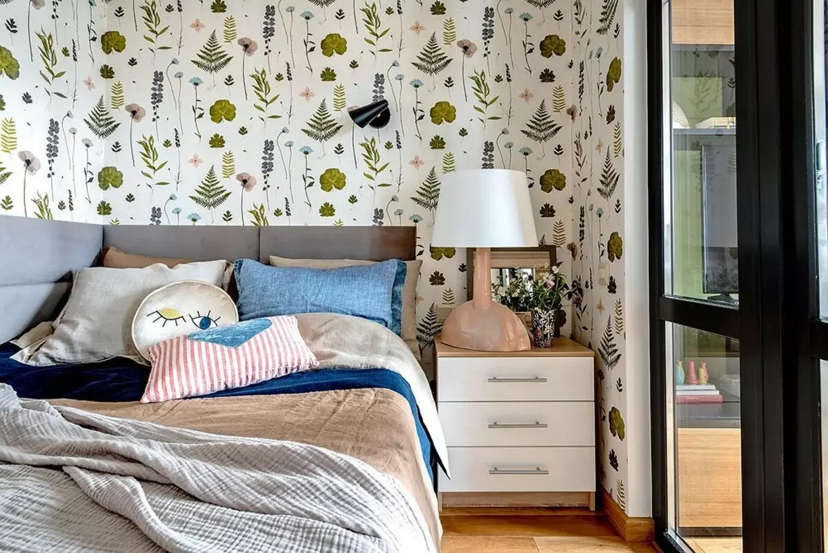 Untuk inspirasi: 24 foto kamar dengan wallpaper yang tidak biasa yang memilih desainer 2405_13