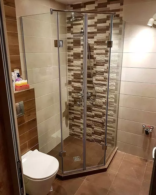 Reka bentuk yang selesa dari bilik mandi coklat: kombinasi warna dan penamat yang betul 2449_101