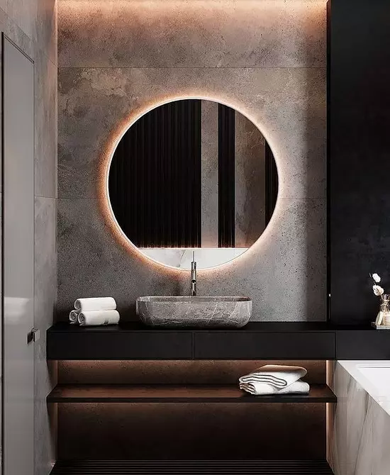Reka bentuk yang selesa dari bilik mandi coklat: kombinasi warna dan penamat yang betul 2449_22