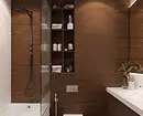 Reka bentuk yang selesa dari bilik mandi coklat: kombinasi warna dan penamat yang betul 2449_31