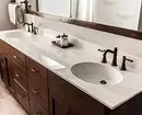 Reka bentuk yang selesa dari bilik mandi coklat: kombinasi warna dan penamat yang betul 2449_33
