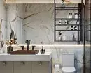 Reka bentuk yang selesa dari bilik mandi coklat: kombinasi warna dan penamat yang betul 2449_45