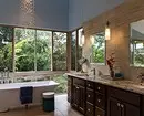 Reka bentuk yang selesa dari bilik mandi coklat: kombinasi warna dan penamat yang betul 2449_49