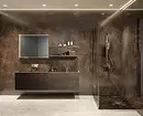 Reka bentuk yang selesa dari bilik mandi coklat: kombinasi warna dan penamat yang betul 2449_55