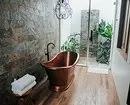 Reka bentuk yang selesa dari bilik mandi coklat: kombinasi warna dan penamat yang betul 2449_56