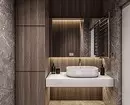 Design accogliente di un bagno marrone: combinazioni di colori e finitura corretta 2449_80