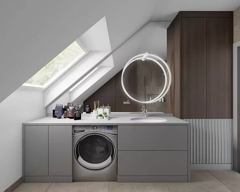 Design accogliente di un bagno marrone: combinazioni di colori e finitura corretta 2449_90