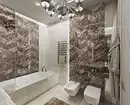 Reka bentuk yang selesa dari bilik mandi coklat: kombinasi warna dan penamat yang betul 2449_93