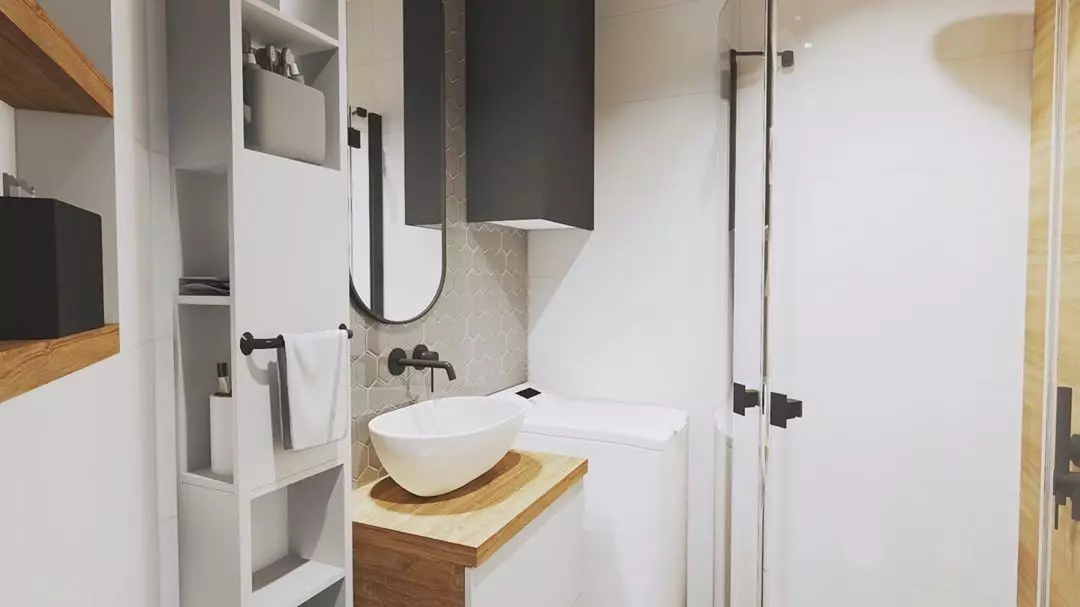 How to arrange a small bathroom for a large family: 5 ideas that will accurately help 2471_7