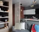 ¿Es posible loft en un pequeño apartamento? Un ejemplo de un área de estudio de 38 metros cuadrados. METRO. 2545_16