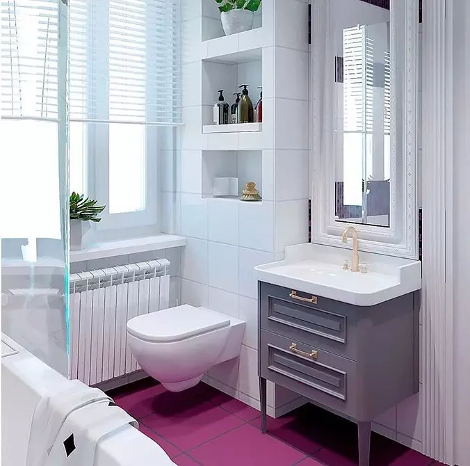 So verwenden Sie lila im Design des Badezimmers und bereuen Sie nicht: Tipps und 53 Fotos 2578_54