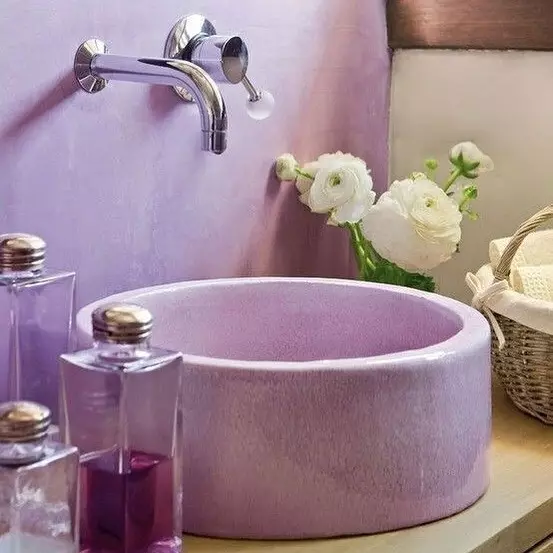 How to use purple in the design of the bathroom and do not regret: tips and 53 photos 2578_85