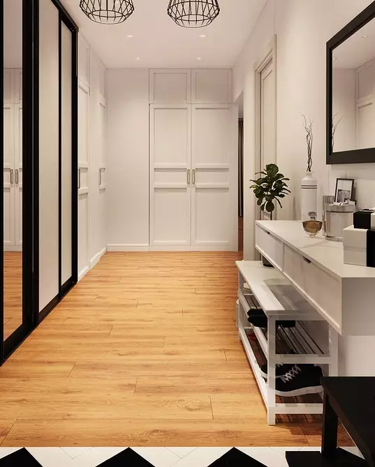 Najlepšie možnosti kombinácie laminátu a dlaždíc na podlahe v rôznych miestnostiach (60 fotografií) 2619_36