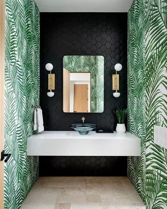 रमाइलो र सुन्दर: बाथरूमको डिजाइनमा मोजेक (66 66 फोटो) 2724_117