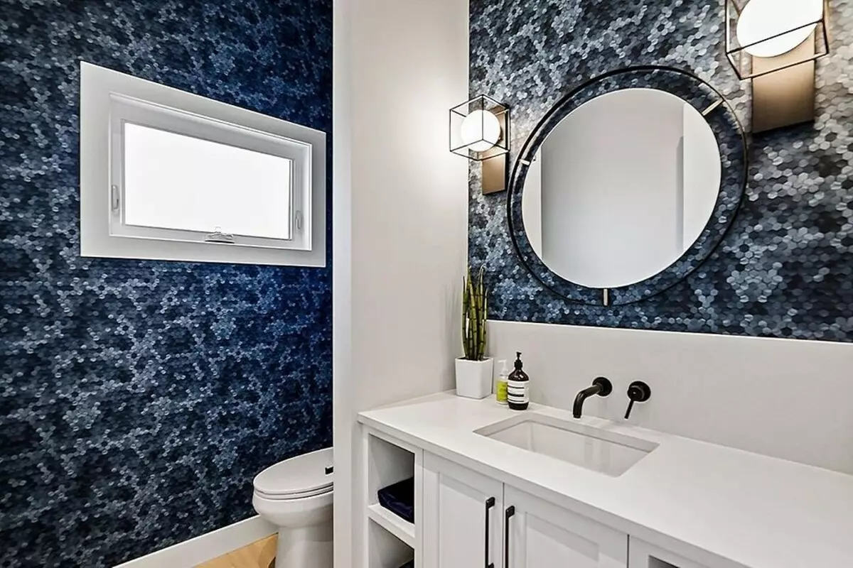 Елегантно і красиво: мозаїка в дизайні ванної кімнати (66 фото) 2724_19