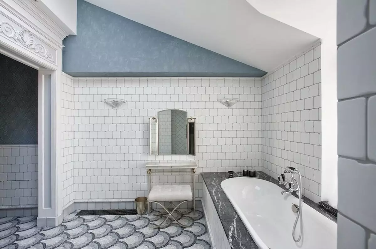 Елегантно і красиво: мозаїка в дизайні ванної кімнати (66 фото) 2724_30