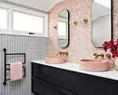 Кыш һәм матур: ванна дизайнында мозаика (66 фото) 2724_4
