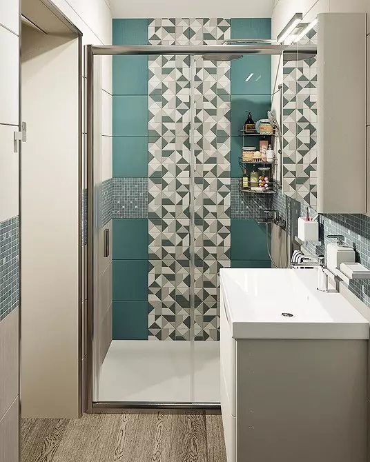 Elegantno i lijepo: mozaik u dizajnu kupaonice (66 fotografija) 2724_41