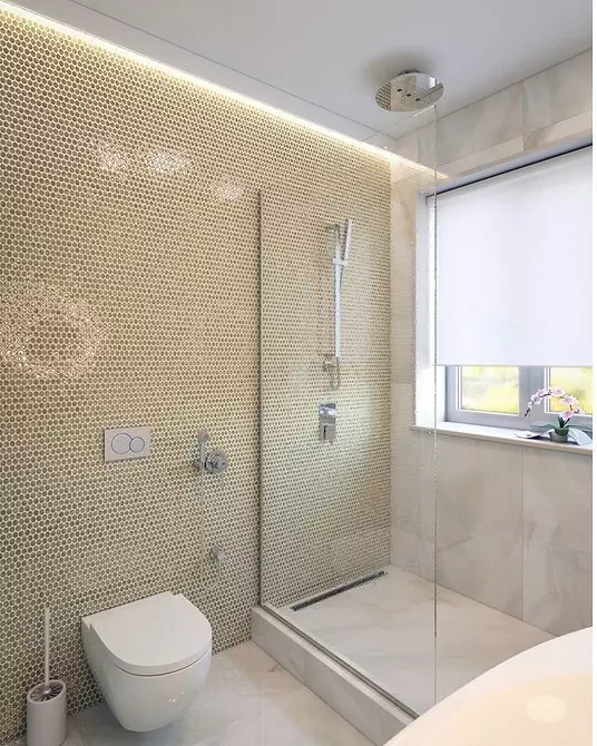 Elegantni i lijepi: mozaik u dizajnu kupaonice (66 fotografija) 2724_56
