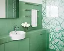 Елегантен и убав: мозаик во дизајнот на бањата (66 фотографии) 2724_82