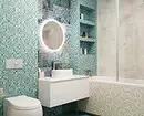 Кыш һәм матур: ванна дизайнында мозаика (66 фото) 2724_83