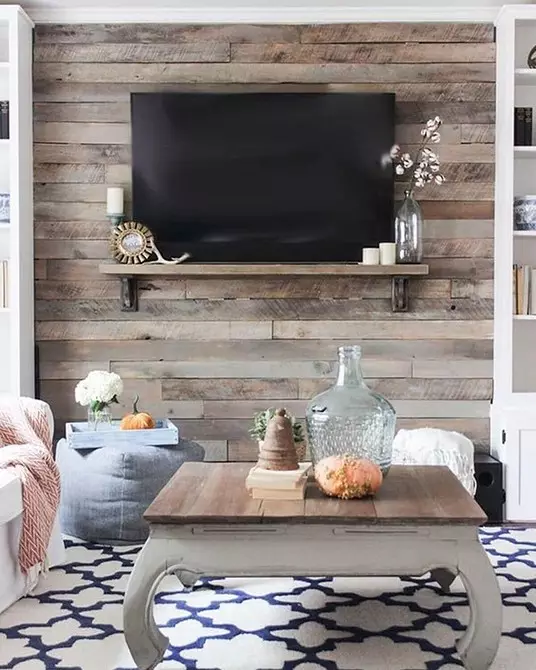 Accent Wall negli interni: 9 materiali e 8 idee per la registrazione 27334_29