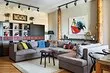 Loftový styl interiér: 20 obývacího pokoje design nápady
