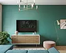 We draw up a living room in turquoise tones: the best designer techniques and color combinations 2829_113