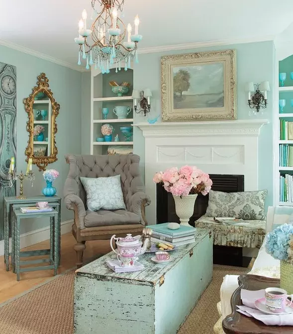 We draw up a living room in turquoise tones: the best designer techniques and color combinations 2829_125