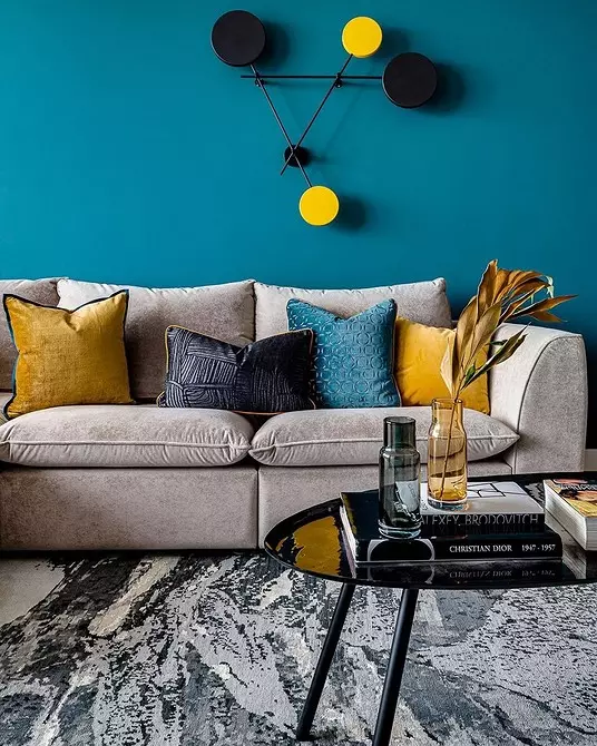 We draw up a living room in turquoise tones: the best designer techniques and color combinations 2829_20