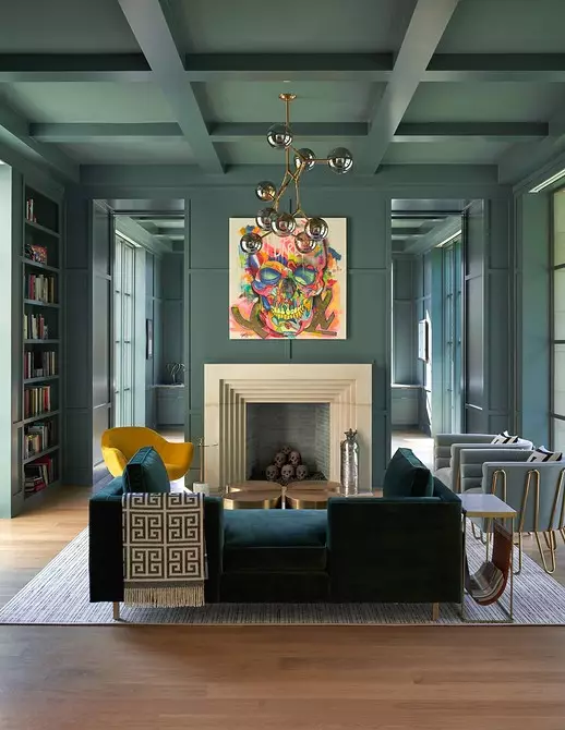 We draw up a living room in turquoise tones: the best designer techniques and color combinations 2829_21