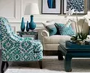 We draw up a living room in turquoise tones: the best designer techniques and color combinations 2829_3