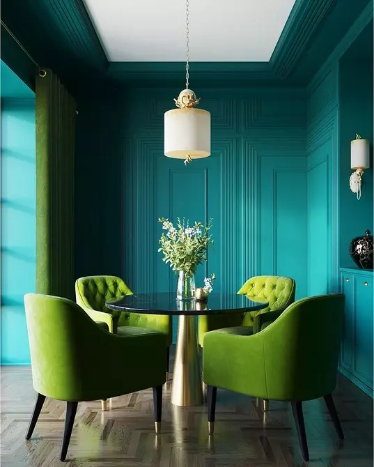 We draw up a living room in turquoise tones: the best designer techniques and color combinations 2829_61