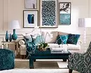 We draw up a living room in turquoise tones: the best designer techniques and color combinations 2829_78