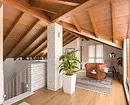 Mansard, sheathed with clapboard: make out the room with its functionality (75 photos) 2865_101