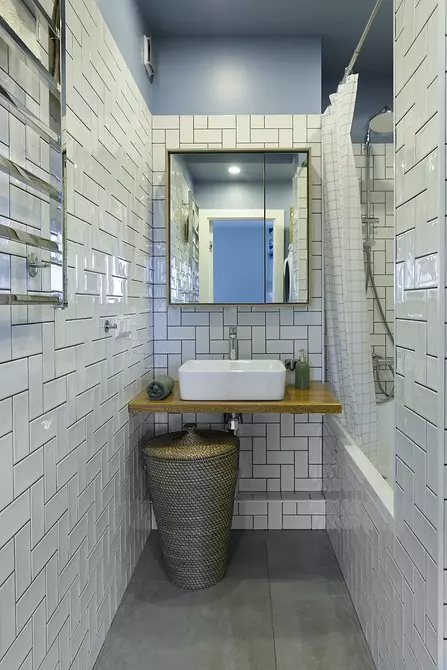 Жижиг угаалгын өрөөний зураг төсөл, чимэглэлийн 8 дизайнер техник 2880_15