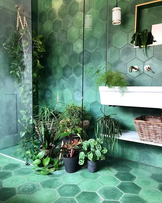 Vihreä kylpyhuone suunnittelu: Käytä väriä, kuten ammattilaisia 2889_114