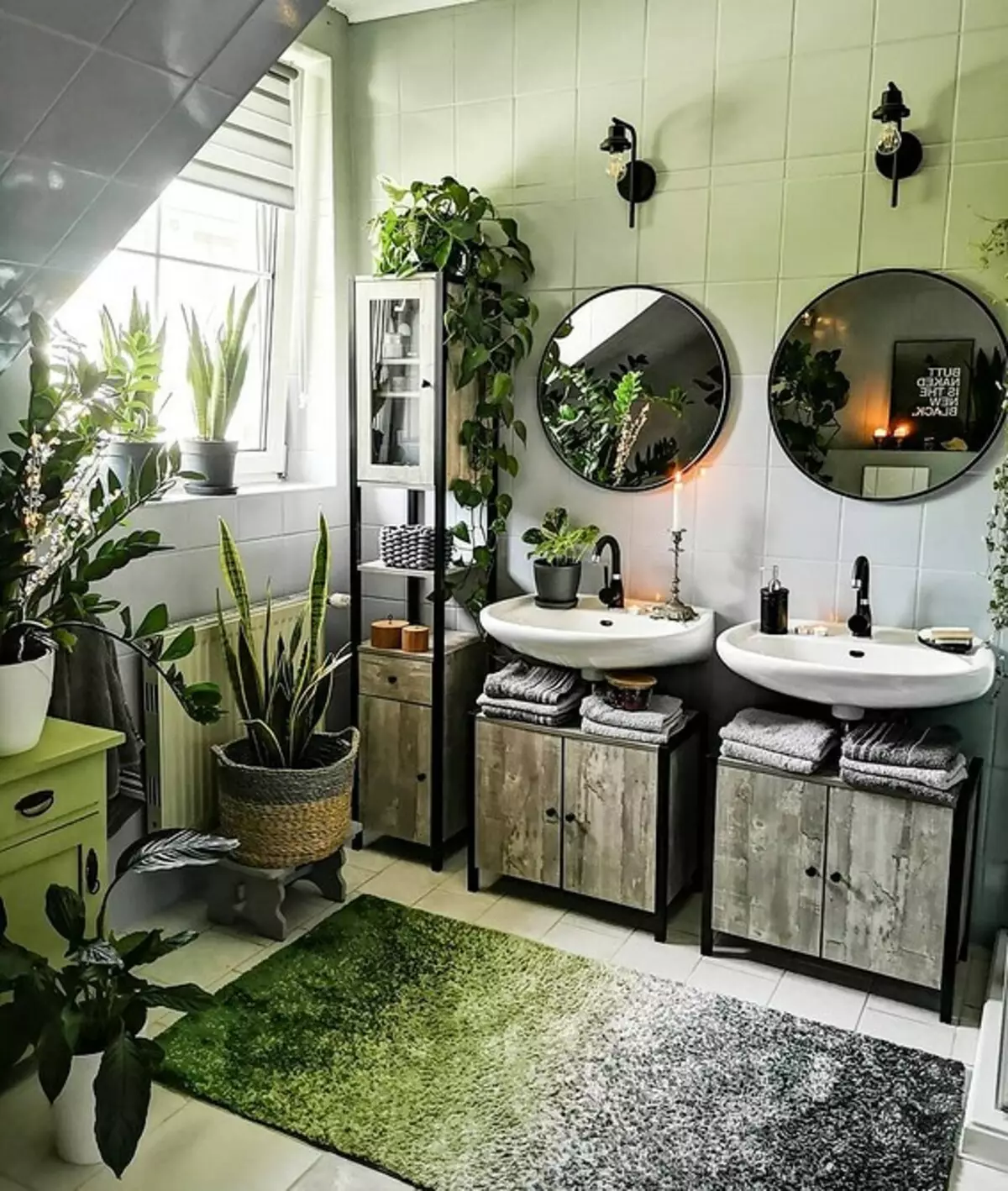 עיצוב חדר אמבטיה ירוק: השתמש בצבע, כמו אנשי מקצוע 2889_14