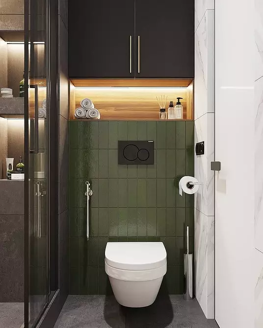 Diseño de baño verde: uso de color, como profesionales 2889_161