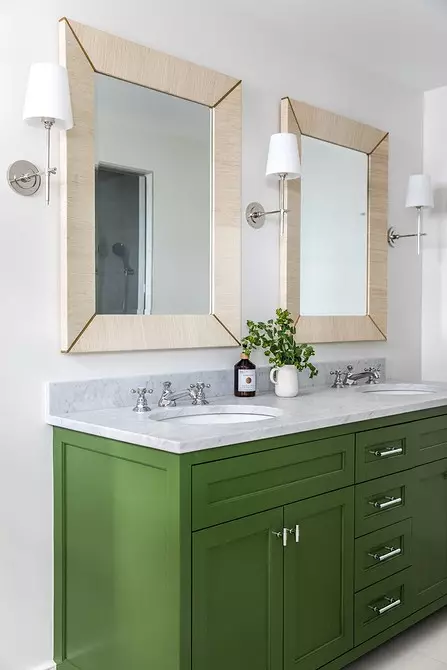 Vihreä kylpyhuone suunnittelu: Käytä väriä, kuten ammattilaisia 2889_33