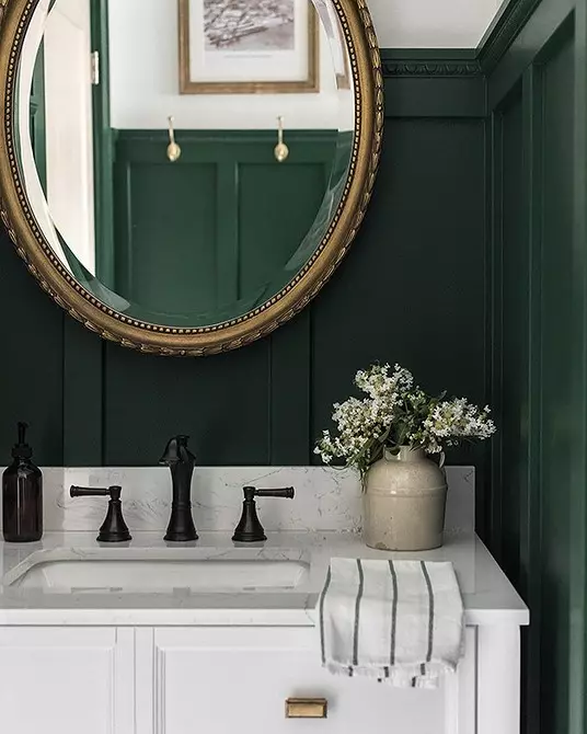 Roheline vannitoa disain: kasutage värvi, nagu spetsialistid 2889_36