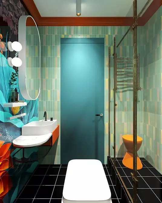 အစိမ်းရောင်ရေချိုးခန်းဒီဇိုင်း - အရောင်များကိုပညာရှင်များကဲ့သို့အရောင်သုံးပါ 2889_63