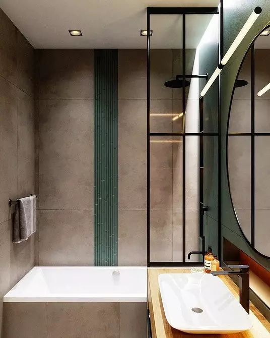 עיצוב חדר אמבטיה ירוק: השתמש בצבע, כמו אנשי מקצוע 2889_80