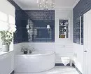 Trend design av det blå badrummet: rätt finish, val av färg och kombination 2892_109