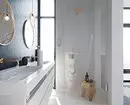 Reka bentuk trend bilik mandi biru: selesai yang betul, pilihan warna dan gabungan 2892_111