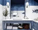 Trendna oblika modre kopalnice: Pravilen zaključek, izbira barve in kombinacija 2892_114