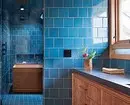 Trendna oblika modre kopalnice: Pravilen zaključek, izbira barve in kombinacija 2892_117